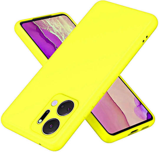 Back Cover Silicon Galben (Honor X7a)