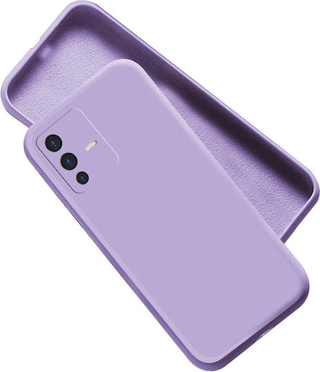 Umschlag Rückseite Silikon Flieder (Vivo V23 5G)