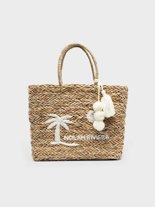 Nolah Riviera Straw Beach Bag Beige