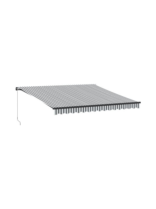 vidaXL Τέντα Βεράντας με Led Γκρι 4x3m