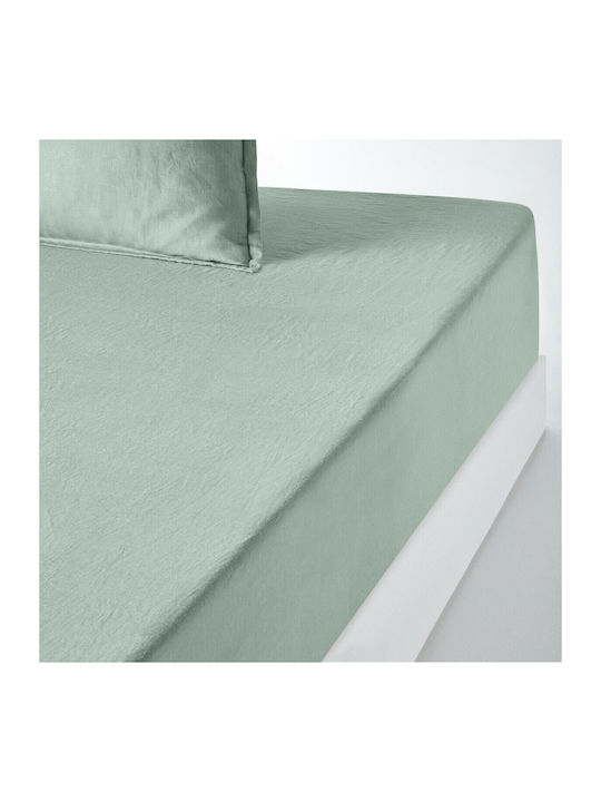 La Redoute Interieurs Bettlaken für Einzelbett mit Gummiband 90x190+35cm. Weiß