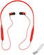 In-ear Handsfree Headphones with Connector 3.5mm Red