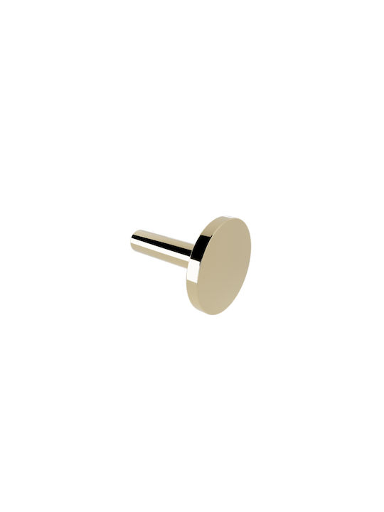 Verdi Lamda Single Wall-Mounted Bathroom Hook Gold