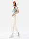 Women's Jean Pants in Baggy Leg Style Ecru