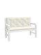 vidaXL Garden Bench Cushion with Backrest Beige 2pcs 50x120cm