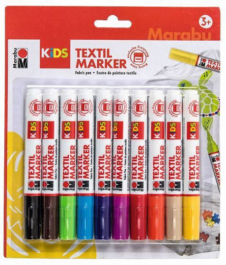 Marabu Kids Set de Markere pentru Material textil 10buc