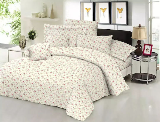 Le Blanc Σετ Μαξιλαροθήκες με Φάσα Spring Cream 50x70εκ.