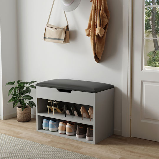 Romir Wooden Shoe Organizer Gray 60x30x44cm
