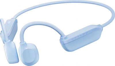 Haylou PurFree Lite Bone Conduction Bluetooth Handsfree Ακουστικά με Αντοχή στον Ιδρώτα Μπλε