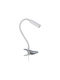 TK Lighting LAGOS Office Lamp for Socket G9 and Clip in White Color