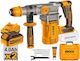 Ingco Impact Demolition Hammer Battery Brushless 20V 2x4Ah with Chuck SDS Plus CRHLI202882