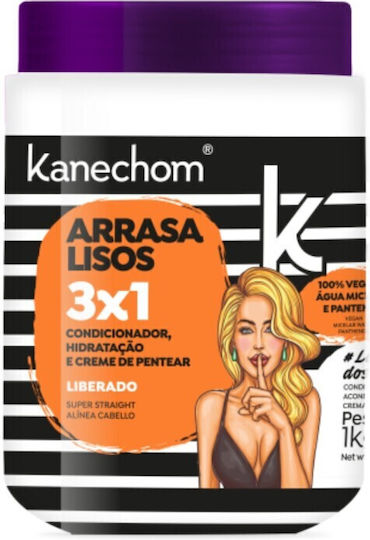 Kanechom Arrasa Lisos 3x1 Μάσκα Μαλλιών για Ενυδάτωση 1000gr