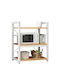 ArteLibre Kitchen Rack in White Color 60x36x78cm