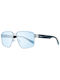 Polaroid Sonnenbrillen mit Silber Rahmen und Hellblau Polarisiert Linse PLD6121/S KUF/58