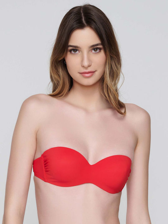 Blauer Sense Bikini trägerlos Rot Damen Luna Sp...