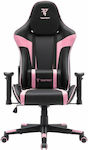 Tempest Gaming Conquer Artificial Leather Gaming Chair with Adjustable Arms Black / Pink