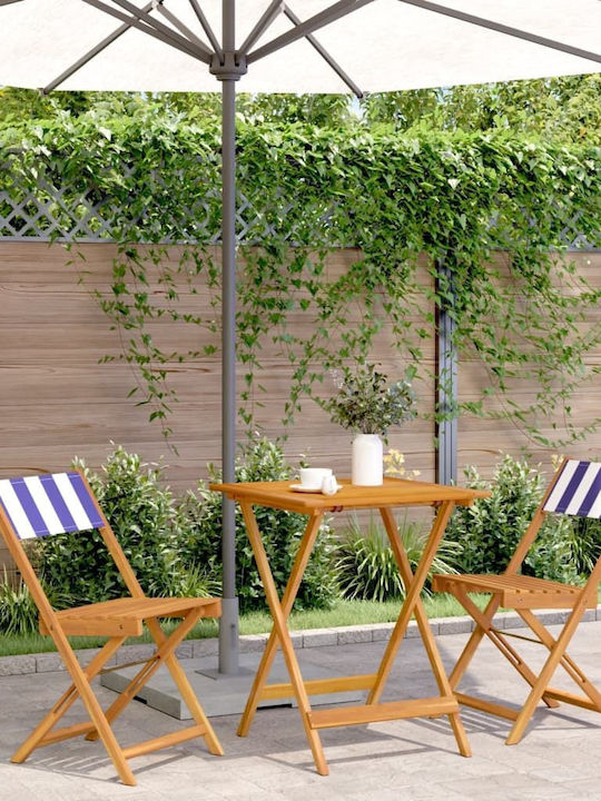 Garten- und Outdoor-Möbelsets für kleinen Raum 3 Stück Blau/Weiß