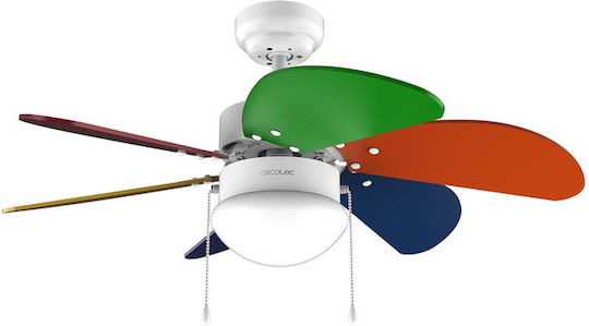 Cecotec EnergySilence Aero 360 Ανεμιστήρας Οροφής 91.5cm με Φως ColorFull