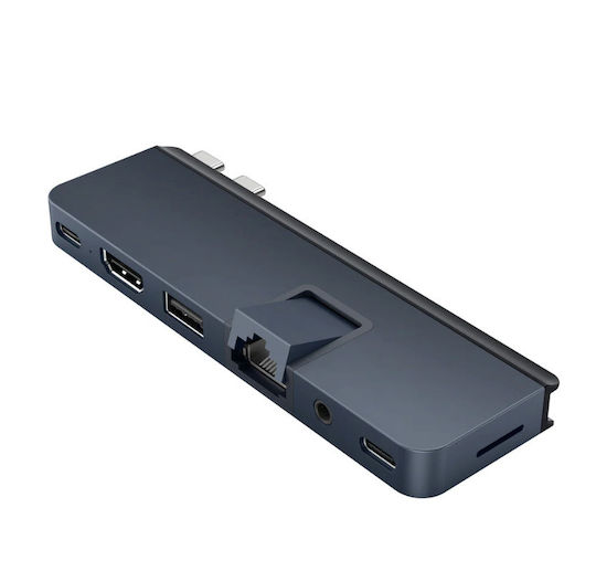 Targus HyperDrive USB-C Docking Station με HDMI 4K PD Ethernet Μπλε