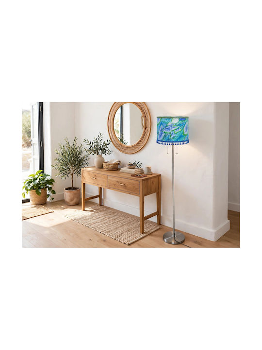 Oxygen Blue Leef Lampa de podea Î175cm. cu Soclu pentru Bec E27 green&blue leef