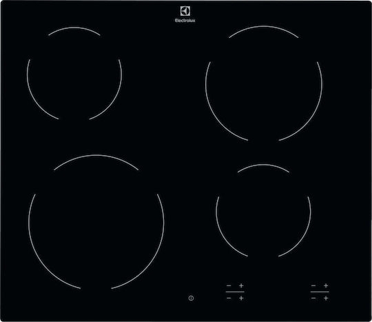 Electrolux Κεραμική Εστία Αυτόνομη με Λειτουργία Κλειδώματος 59.2x52.2εκ.
