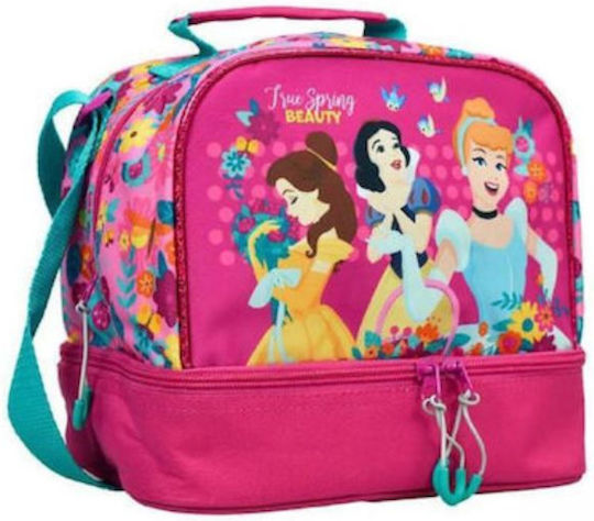 Gim School Insulated Shoulder Lunch Bag 5lt Pink Disney Princess 20 x 15 x 21cm