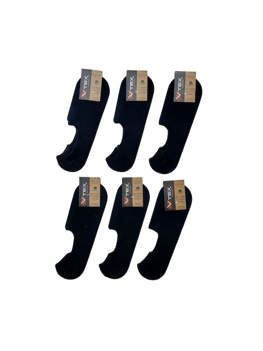 Vtex Socks Ανδρικές Κάλτσες Μαύρες 6Pack
