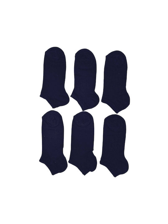 Vtex Socks Men's Solid Color Socks Blue 6Pack