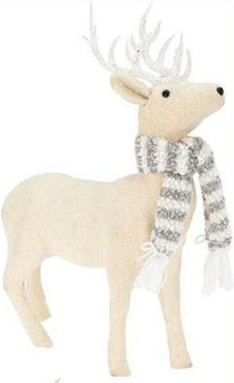 Weihnachtsfigur Rentier Weiß Höhe 47cm Plan 2 Reindeer