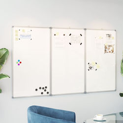 vidaXL Magnetic Tablă marker Agățat 150x80cm