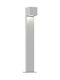 Fos me Outdoor Floor Lamp Small Post LED Outdoor 9W with Natural White Light IP44 White