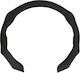 Lampa Car Steering Wheel Cover Microfiber Black with Black Stitching