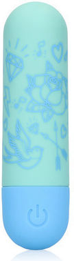 Bullet Δονητής 10 Ταχυτήτων I'm Drawn To You 10 Function Rechargeable Bullet Vibrator Γαλάζιος