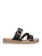 Flache Sandalen für Damen in Schwarz Farbe