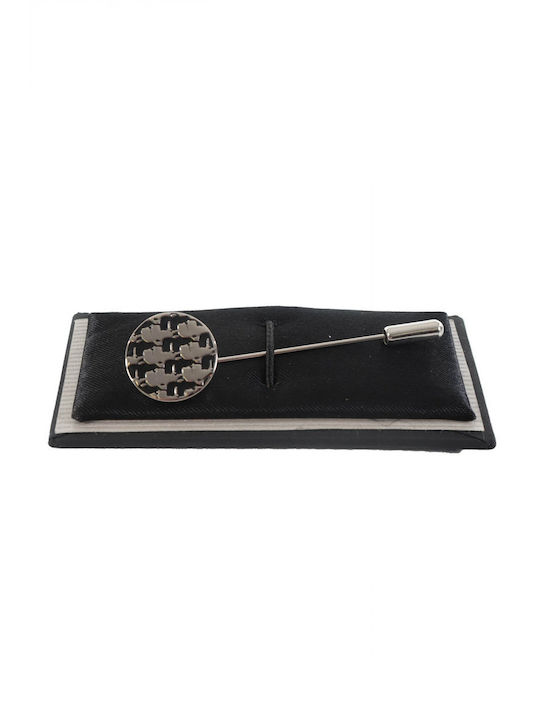 Karl Lagerfeld Metallic Tie Clip Black