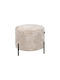 Stool For Living Room Upholstered with Fabric Lux Beige 46x46x43cm