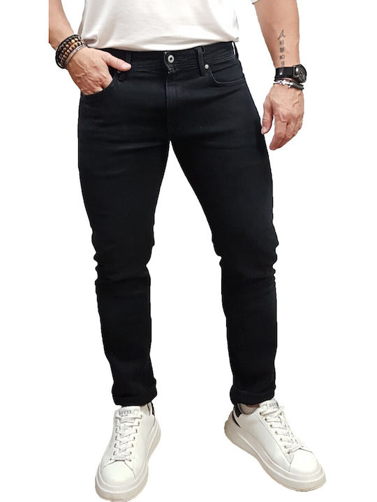 Pepe Jeans Stanley Ανδρικό Παντελόνι Τζιν σε Κανονική Εφαρμογή Black