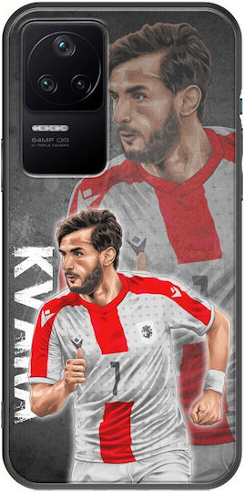 Euro 2024 Khvicha Kvaratskhelia Xiaomi Poco F4 5g Negru TPU Negru Silicon