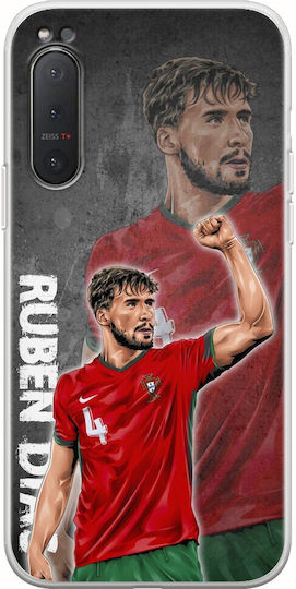 Euro 2024 Ruben Dias Sony Xperia 5 Flexibles TPU Transparentes Silikon