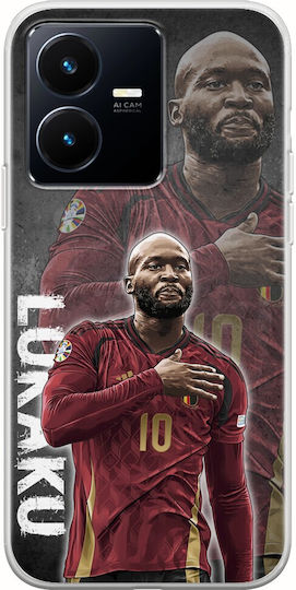 Euro 2024 Romelu Lukaku Vivo Y22s Carcasa flexibilă din silicon transparent Tpu