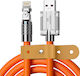Leewello LW-135 Angle (90°) USB-A to Lightning Cable 120W Orange 1m (783125)