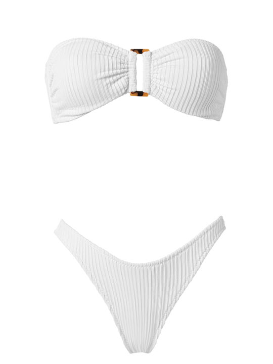 Stefania Frangista Set Bikini Brazil White