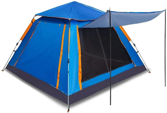 Camping Tent Blue for 4 People 240x240x160cm