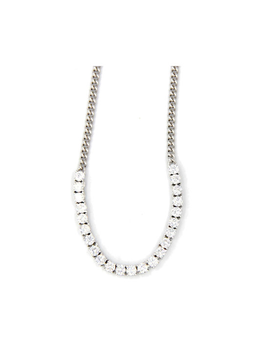 Verita Necklace from Silver with Zircon