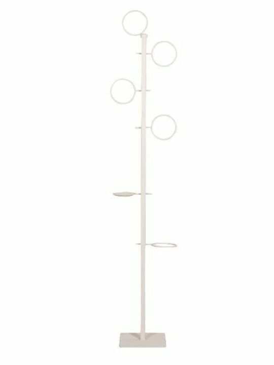 KS Kouppas Kreis Freistehender Kleiderständer Metallisch Beige 30x30x175cm