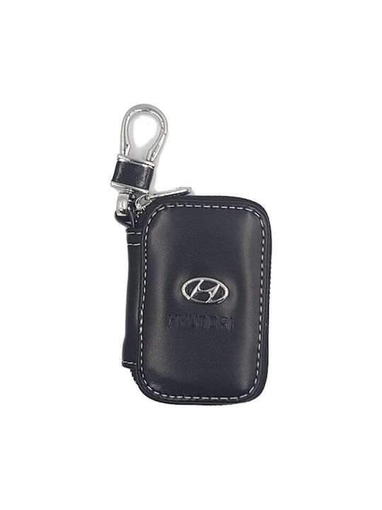 Car Key Holder Leather Glatt Hyundai