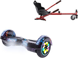 Smart Balance Wheel Transformers Thunderstorm Blue Pro Hoverboard with 15km/h Max Speed and 15km Autonomy in Roșu Color with Seat