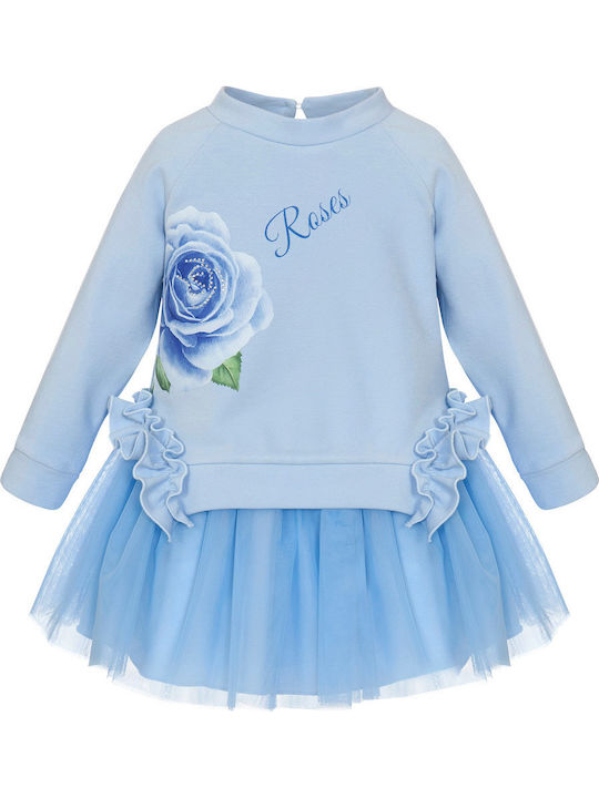 Children's Dress Long Sleeve Blue