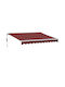 vidaXL Zelt Terrasse mit LEDs Burgundisch 3x2.5m
