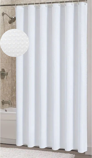 Ankor Shower Curtain 180x180cm White